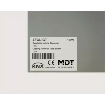 MDT beletteringsfolie voor Glass Push-button Plus ZFOL-GT