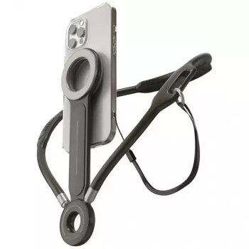 4smarts POV magnetische neksteun voor smartphones - antraciet
