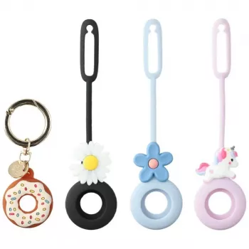 4SMARTS Omega Silicone Case Set voor Apple AirTag (4-pack, meerkleurig)