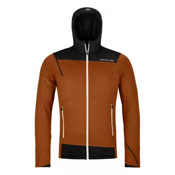 Ortovox Fleece Light hooded sweatshirt - heren, atletische pasvorm, merinowolmix