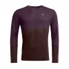 Ortovox 185 Rock N Wool Long Sleeve - Dark Wild Berry, maat M