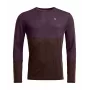 Ortovox 185 Rock N Wool Long Sleeve - Dark Wild Berry, maat L