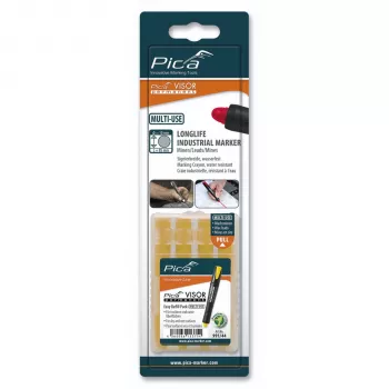 Pica VISOR permanente navullingen geel (10-pack) - SB