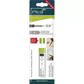 Pica Fine-Dry navullingen H - 10 grafietminen 0,9 mm 125 mm