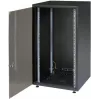 IT-BUDGET 19-inch netwerkkast SJB - 18U - 600x600 mm - glazen deur - achterwand - zwart (W-SJB6060-18S-161)