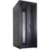 IT-BUDGET 19 inch netwerkkast SRK - compleetset - 42U - 800x800 mm - geperforeerde dubbele deuren voor en achter - 4 actieve ventilatoren - PDU - legborden - flatpack - zwart (90ITB19SRK4288DTS)