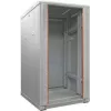 IT-BUDGET 19 inch netwerkkast SRK - 27HE - 600x600 mm - deur van gehard glas/volledig staal - voorgemonteerd - lichtgrijs (RAL 7035) (99ITB19SRK2766GGNM)