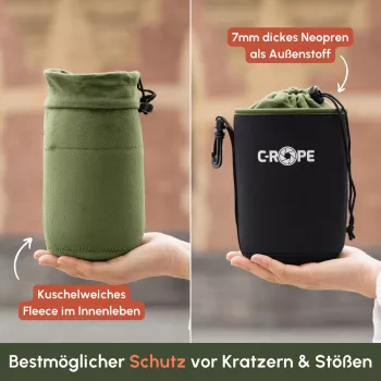 C-ROPE Lens Bag V2 zwart Medium 14x11cm Retail