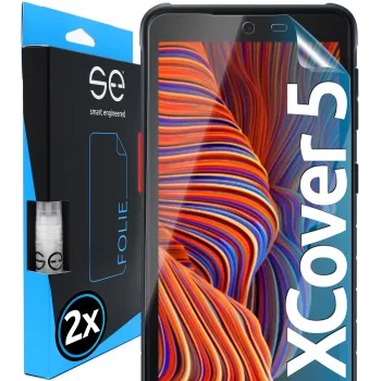 smart.engineered 2x3D displayschermfolie voor Samsung Galaxy Xcover 5 transparant (2-pack)