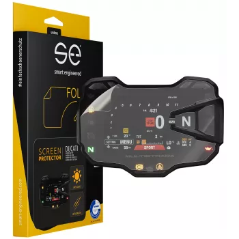 smart.engineered SE-DCP-2-0102-0030-1-M Displaybeschermfolie voor Ducati Multistrada 950/1200/1260 2015+ en Multistrada V2(s) 2020+ Cockpit - Transparant