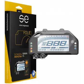 smart.engineered SE-DCP-2-0102-0076-1-M Displaybeschermfolie voor Yamaha R3 (2019+), R25 (2019+), MT-03 (2020+) - Transparant