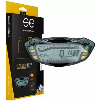 smart.engineered SE-DCP-2-0102-0091-1-M Displaybeschermfolie voor Suzuki GSX-S750 (2017+), GSX-S1000 (2016+), SV650 (2016+) motorcockpit - Transparant