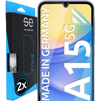 smart.engineered se 3D beschermfolie voor Samsung Galaxy A15 5G, helder, 2 stuks (SE0-F0101-0471-24-M)