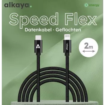 ALKAYA Speed Flex USB-C naar Lightning kabel 2 m wit (CL-60033)