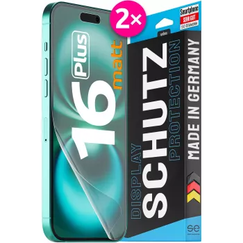smart.engineered SE0-F0102-0524-24-M stootvaste achterkant cover voor Apple iPhone 16 Plus, zwart