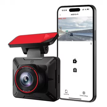 AKEEYO P1 dashcam Full HD 30fps - zwart