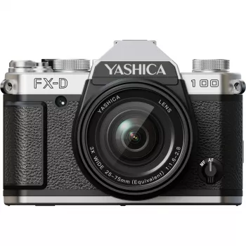 Yashica FX-D 100 35mm SLR filmcamera (zwart)