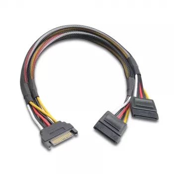 Akasa AK-CBPW05-30 SATA-voedingssplitter kabel 30 cm zwart