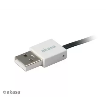 Akasa PROSLIM USB 2.0-kabel roze superslim sync and charge A - Micro B - 1m