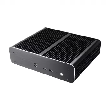 Akasa Euler TX ventilatorloze Thin Mini-ITX behuizing - aluminium - zwart