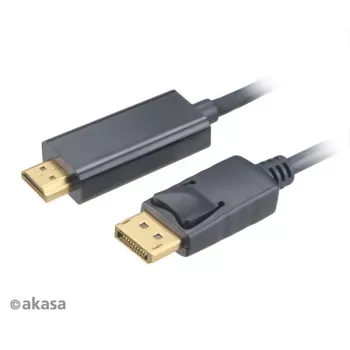 Akasa 4K@60Hz DisplayPort-naar-HDMI actieve adapterkabel 1,8 m zwart