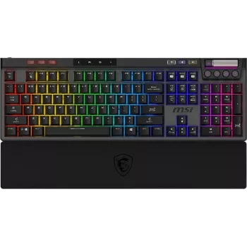 MSI STRIKE PRO W SILENT FR mechanisch gaming-toetsenbord, tenkeyless, Kailh Low Profile Red Switches, RGB, AZERTY