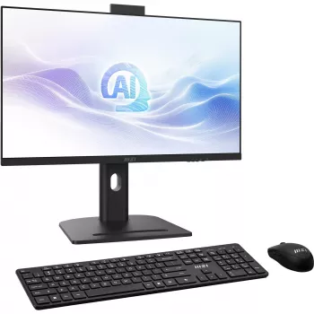 MSI Modern AM273QP AI 1UMG-409AT 27" all-in-one pc met monitor, Core i5-125H, 16 GB RAM, 512 GB SSD, Windows 11 Home, zwart