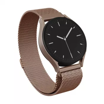 BURGA Metal Mesh Band universele horlogeband 22 mm roségoud