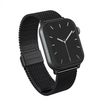 BURGA Metal Mesh Elegance voor Apple Watch 38/40 mm (zwart)