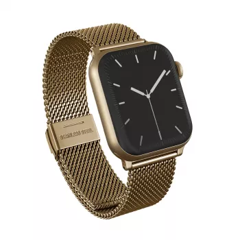 BURGA Metal Mesh Elegance horlogeband voor Apple Watch 38/40 mm (goud)