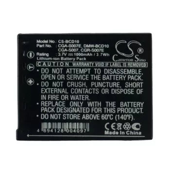 CAMERON SINO accu CGA-S007 DMW-BCD10 voor Panasonic / CS-BCD10