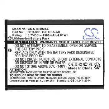 Cameron Sino Accu CTR-003 voor Nintendo 3DS, 2DS XL, Switch Pro Controller