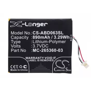 Cameron Sino accu voor Amazon Kindle 7e/8e gen. (MC-265360-03, 58-000083, 58-000151) - 1500mAh