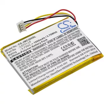 Cameron Sino vervangingsbatterij voor JBL Clip 3, Clip 3AN, Clip 3SAND (L0721-LF / CS-JMC300SL) - 1000mAh 3,7V Li-Po