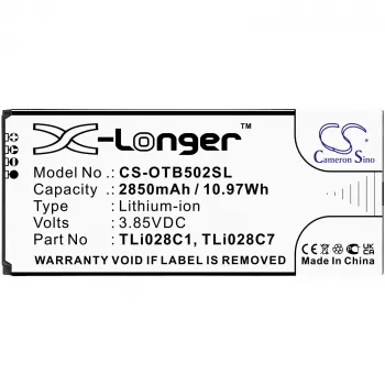 Cameron Sino vervangende accu TLi028C1 TLi028C7 voor Alcatel 1B 2020 OT-5002 OT-5002A AT&T CS-OTB502SL