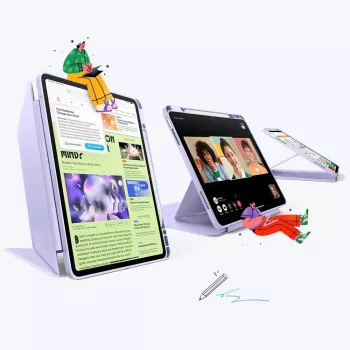 ESR Flip Hybrid hoes voor iPad Air 13 inch (M2 2024) - paars