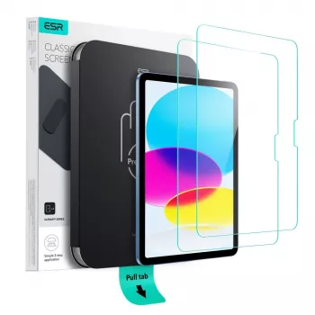 ESR UltraFit displayschermfolie van gehard glas 2-pack voor iPad 10,9 inch (10. generatie, 2022) / iPad Air 4/5 / iPad Pro 11 inch (2018-2022) transparant