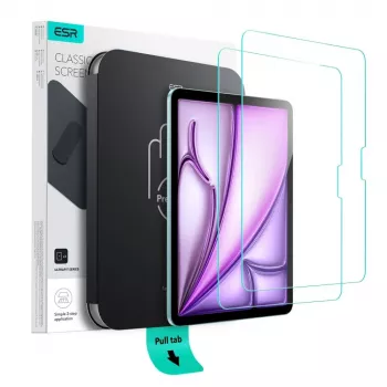 ESR UltraFit displayschermfolie van gehard glas voor iPad Air 11 inch (6e/7e/8e generatie, 2024-2026) 2-pack, transparant