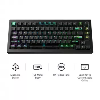 Keychron L5W-W1 Lemokey Magnetic Cyber 75% Hall Effect gamingtoetsenbord