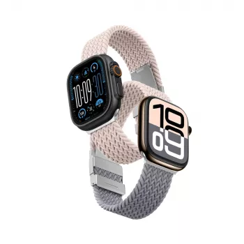 AMAZINGTHING Blend Band 2-pack Horlogeband Set voor Apple Watch 42mm - Roze-grijs / Roze
