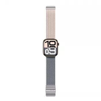 AMAZINGTHING Blend Band 2-pack Horlogeband Set voor Apple Watch 42mm - Roze-grijs / Roze