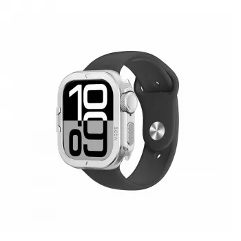 AMAZINGTHING Titan Pro metalen behuizing voor Apple Watch 11 46mm aluminium zilver