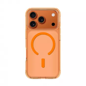 AMAZINGTHING Minimal Mag Case voor iPhone 17 Pro Max, MagSafe-compatibel, oranje