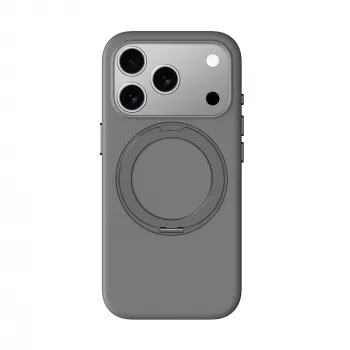 AMAZINGTHING Cloudie Case voor iPhone 17 Pro met Kickstand - grijs
