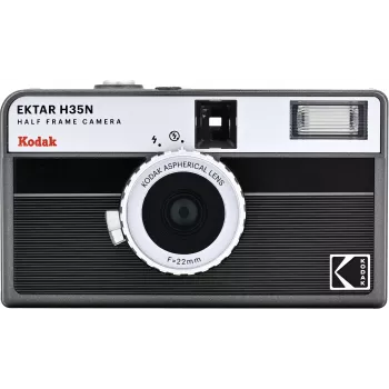 Kodak EKTAR H35N camera gestreept zwart