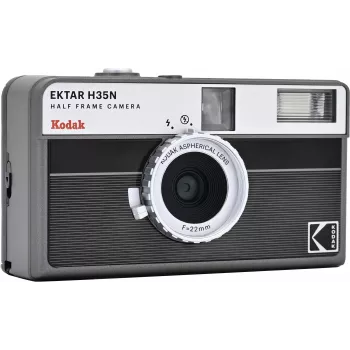 Kodak EKTAR H35N camera gestreept zwart
