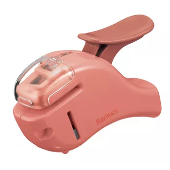 KOKUYO Harinacs SMALL+ nietmachine zonder nietjes zalmroze, capaciteit 5 vellen (SLN-MSH305VP)