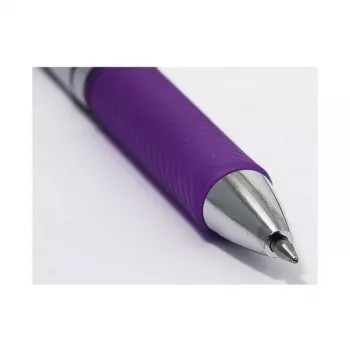Pentel BL77-VO EnerGel gelpen - 0,7 mm - violette inkt - zilveren behuizing - middelste lijndikte - 12 stuks
