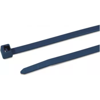HellermannTyton 111-01225 standaard kabelbinder, blauw, 100 mm lengte, 2,5 mm breedte, polyamide 6.6, 100-pack