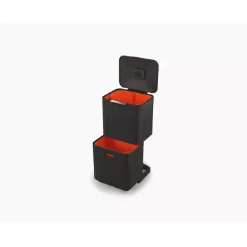 Joseph Joseph Totem Max 60L zwarte afval- en recyclingbak